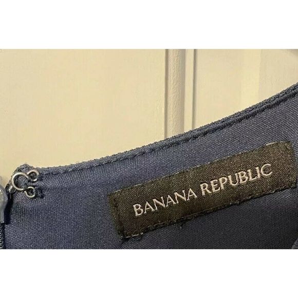 Banana Republic Dress Women’s 16 Tall Crewneck Polyester/Spandex Short Sleeve - Picture 3 of 10